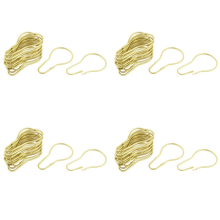 20 Stuecke Gold Ton Kalebasse Design Duschvorhang Ringe Haken Metall
