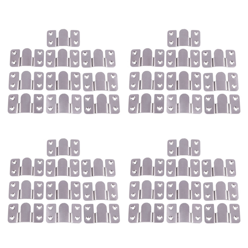 Furniture Sectional Interlock Style Sofa Connector 10pcs Silver Tone-image-OPC-PHXBJ7N-NEW