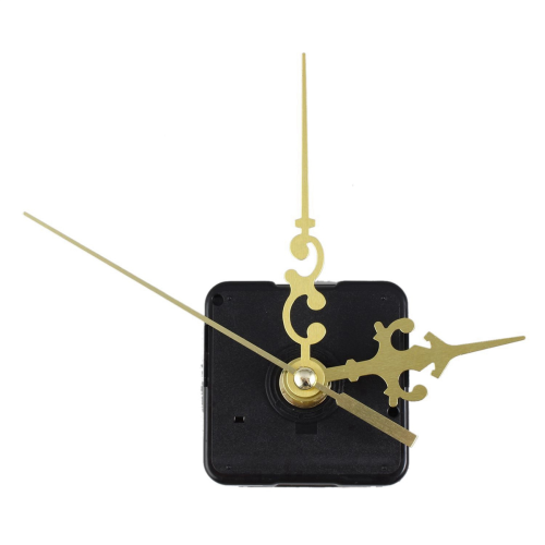 Clock plastic+Metal Texture Clock Retro Wall Clock movement Gold 2