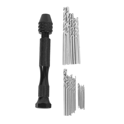 Hand Drill Set Precision Pin With 25 Pieces Mini Twist Drill Bits 1