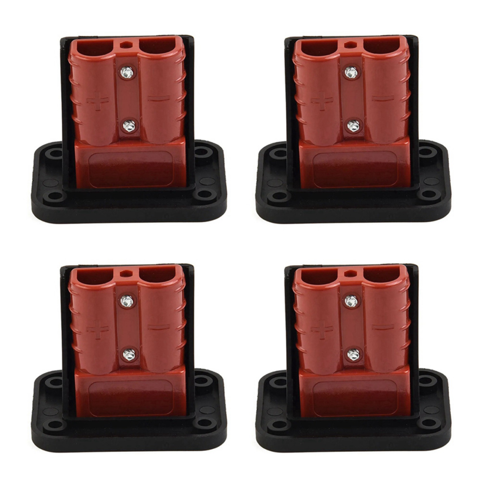 2Pc 50A For Anderson Plug Connector Flush Mount Bracket Panel Cover 4851431202121
