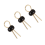 200Pcs Black Soldering PCB Board Breadboard Test Point Pin 3