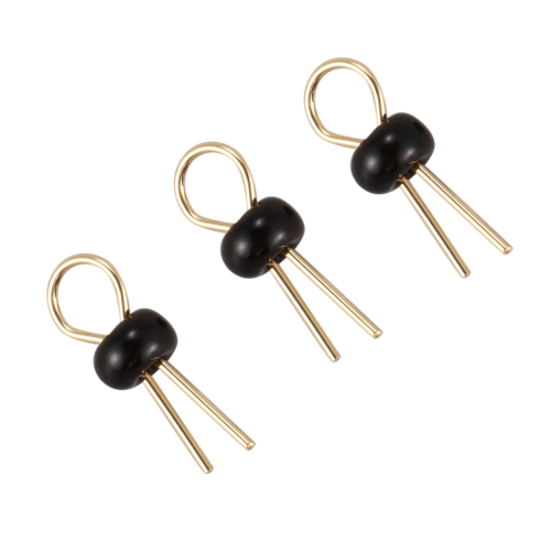 200Pcs Black Soldering PCB Board Breadboard Test Point Pin 2