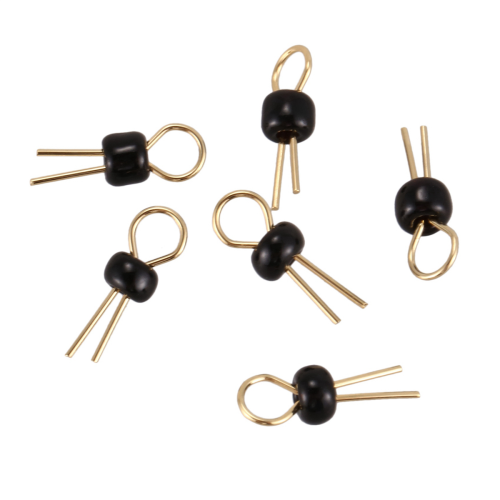200Pcs Black Soldering PCB Board Breadboard Test Point Pin 1