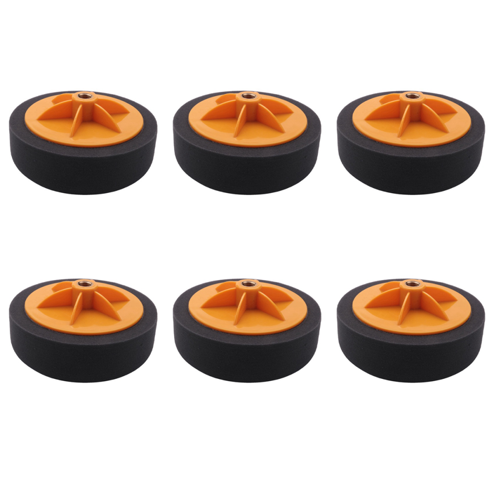 6 Inch/15Cm Car Polishing Waxing Pad Sponge M14 Wheel Tool Black 4851431210478