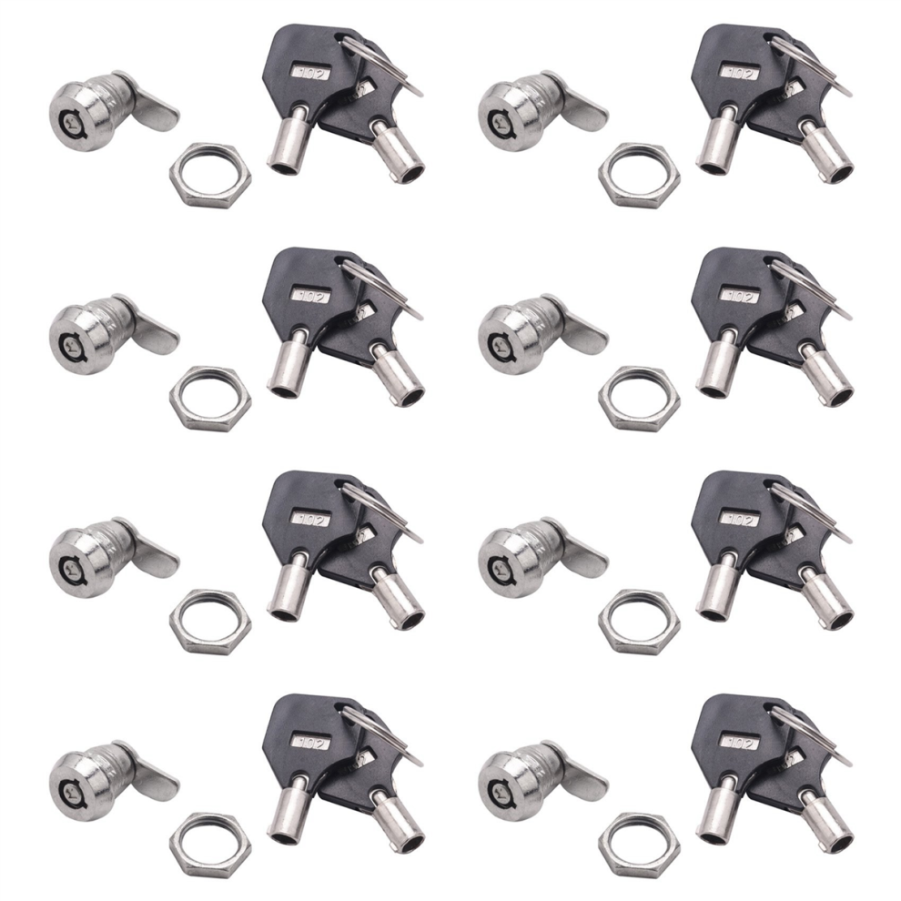 Cabinet Door Quarter Turn Security Tubular Cam Lock W Keys 4851431206280