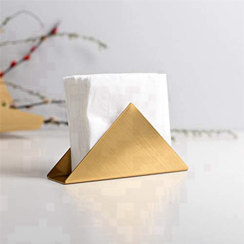 Gold Steel Tissue Dispenser Paper Napkin,for Dining Table Decor 1