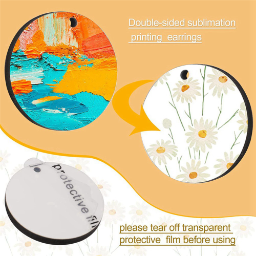 60Pcs Sublimation Blank Earrings, Earrings Heat Transfer, Unfinished 2