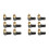 6 buc conector audio mufă mascul cot unghi drept 90 grade 1