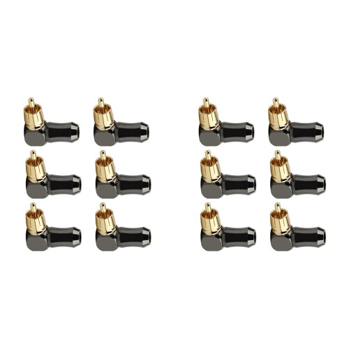 6 buc conector audio mufă mascul cot unghi drept 90 grade