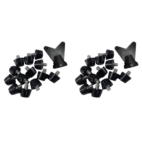 12 PCS Football Boot Spikes M5 Replacement Studs with Wrench, 7mm