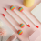 12 τεμάχια σφυράκια Lollipop Drum Sticks στρογγυλά σφυριά ουράνιου τόξου 3