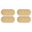 8 Pack Bamboo Paper Plate Holders, 10 Inches Reusable 1