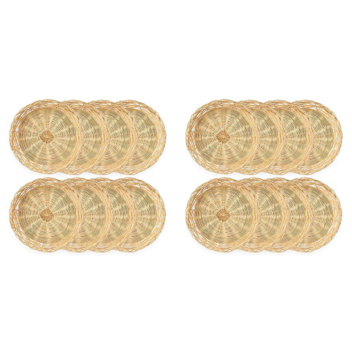 8 Pack Bamboo Paper Plate Holders, 10 Inches Reusable