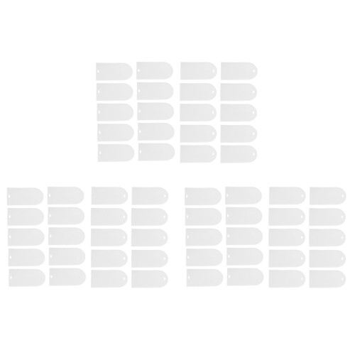 20Pcs Tag Labels Chair Acrylic Arch Sign Blank
