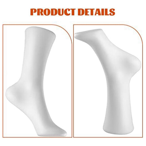 2Pc Mannequin Foot Sock Model Female Foot Sock Display Short Stocking 2