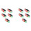 50Pcs Palestine Flag Small with Pole, 14X21cm 1