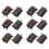 2x 64x40x20mm 8 Positions Push in Jack Spring Load Speaker Terminals 1