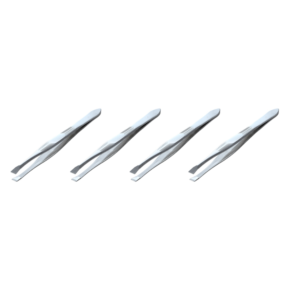 Markenlos Silver Tone Stainless Steel 3.5 Inch Length Tweezer For Eyebrow