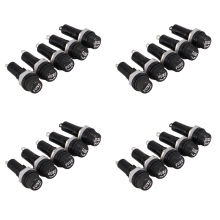 5 Pcs AC 125V 15A 6 x 30mm Panel Mount Fuse Holder