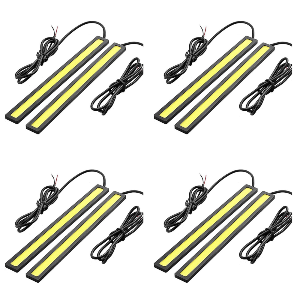 2 X Waterproof Super Bright Car Drl Fog Driving Lamps White 4851431234979