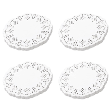 Lace Doilies Paper 100 Pcs,4.5 inch Liners for Cake,Tableware Display