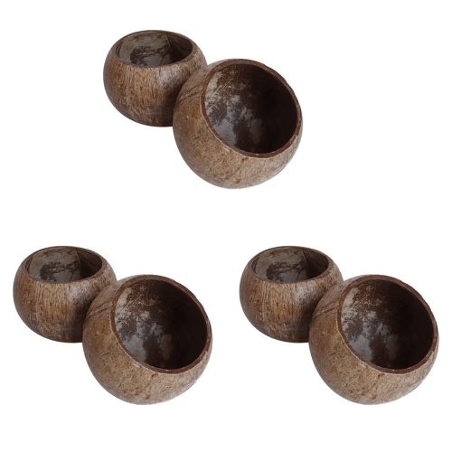 Cuenco de cáscara de coco para velas, cuenco de cáscara de coco, cuenco de madera de coco