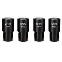 2 PCS WF10X Eyepiece Optical Lens Wide Angle 23.2mm Mounting Size