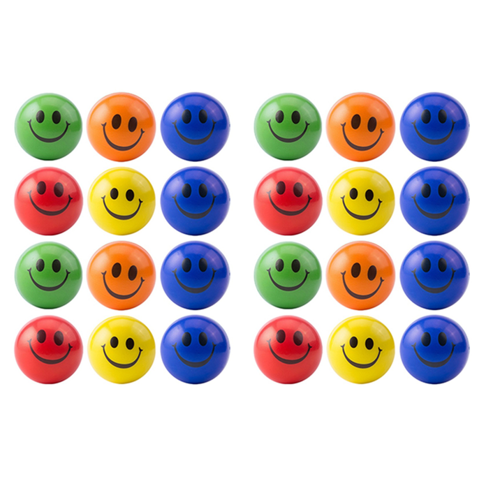 Markenlos 12 Pcs/Lot 6.3Cm Smile Face Foam Ball Squeeze Stress Ball Relief Toy