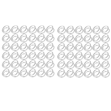 36Pcs Metal Spiral Napkin Ring Buckles Simple Napkin Rings Silver