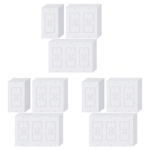 20Pcs Wall Insulation Outlet Insulators Sealers for Light, Switch