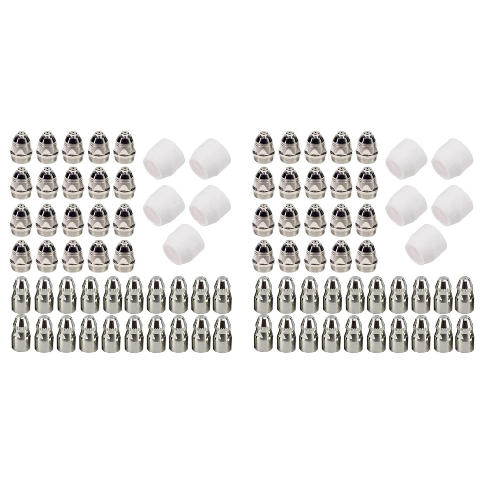 45Pcs P80 Plasma Electrode Tip Nozzle Plasma Cutting Electrode Nozzle 4851431238489