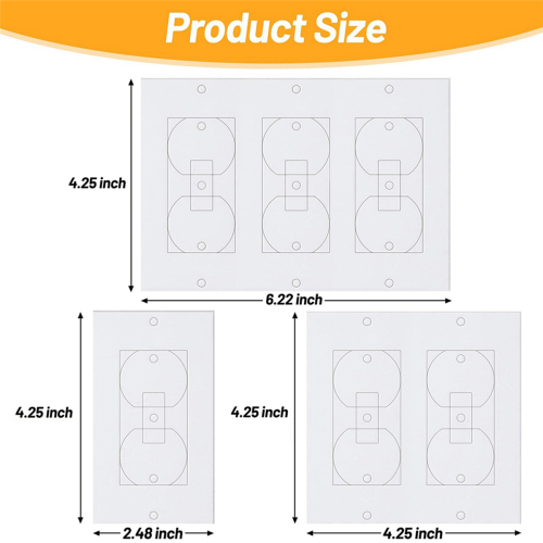 20Pcs Wall Insulation Outlet Insulators Sealers for Light, Switch 1