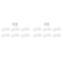 Vinyl Record Shelf Wall Mount 6 Pack, 4 INCH for Bathroom, Bedroom