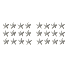 Starfish Napkin Rings 12 Silver Summer Wedding Party Beach Table Deco