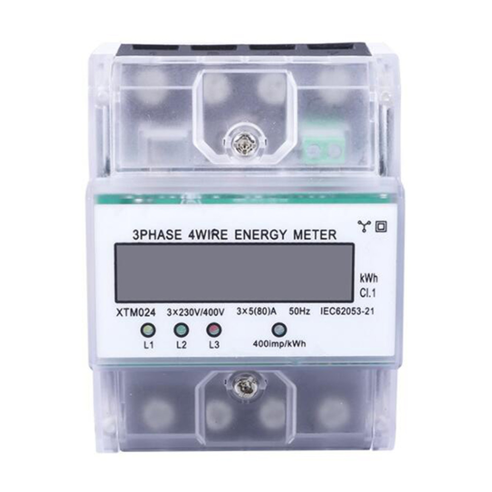 3 Phase 4 Wire Energy Meter 220/380V 5-80A Energy Consumption Kwh 4851431243025