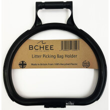 BCHEE Recycled Litter Picking Bag Holder Hoop | Made in Britain From 100% Recycled Plastic | Bag Anti-Slip Mechanism | UK Small Business | Multi-buy