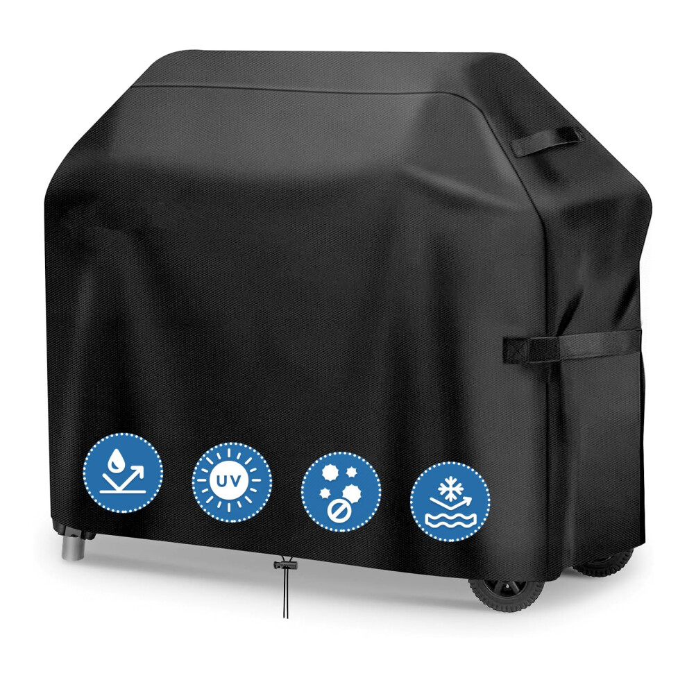 Garprovm Bbq Cover,Barbecue Cover Waterproof 420D Heavy Duty Oxford Fabric,Bbq Outdoor Gas Grill Cover Waterproof,Rip-Proof,Dust-Proof&Anti-Uv For Weber,