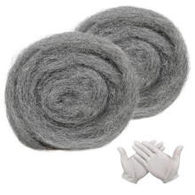 Steel Wool Mice - 2 Pack 0000 Rodent Control Gaps Blocker Coarse Wire Wool Mice Fill Fabric DIY Kit, Easy to Use Stop Rats and Mice Insect Pest,