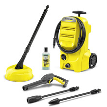 K?rcher K 3 Classic Home Pressure Washer, Pressure: max. 120 bar, Flow Rate: 380 l/h, Area: 25 m?/h, Water Filter, Weight: 4.2 kg, high-Pressure Hose