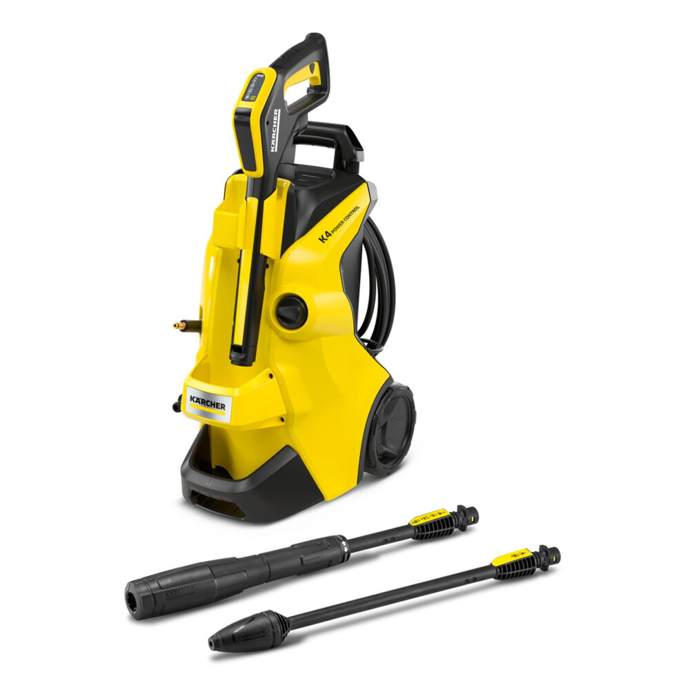 K?rcher K 4 Power Control Pressure Washer, Pressure: max 130 bar, Flow Rate: 420 l/h, Area Coverage: 30 m?/h, Water Filter, Weight: 11.5 kg,