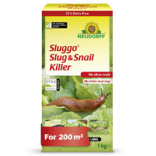 Neudorff Sluggo Slug & Snail Killer ? Effective slug control against slugs and snails. No slime traces and no visible dead slugs. For 200 m?, 1 kg