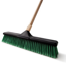 Eyliden Garden Broom Outdoor, Yard Brush Heavy Duty with 45cm Stiff Bristle & 168cm Adjustable Handle, Sweeping Broom Outdoor Brush for Garden Street