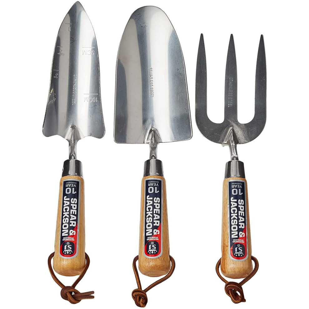 Spear & Jackson 3056GS Neverbend Stainless 3 Piece Gift Set, Silver