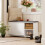 SoBuy Shoe Bench Flip-Drawer 90x24cm White 10