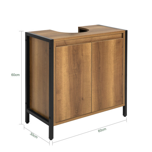 SoBuy Smal Badrumsunderskåp 60x60x30 cm 2