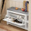 SoBuy Shoe Bench Flip-Drawer 90x24cm White 7