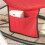 SoBuy Sedia a Dondolo da Giardino con Tasca, Rosso 8