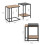 SoBuy Satsbord set om 2, Sidobord, Soffbord, Ca... 3