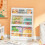 SoBuy Kids Bookcase 3-Shelf White 58x81cm 13